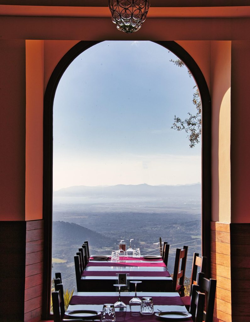restaurant, table, seats, wine glass, vacations, holidays, balearic islands, lockdown, closed, mallorca, travel, tourism, decorative, view